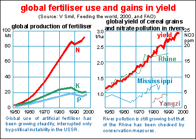 yield, fertiliser and pollution