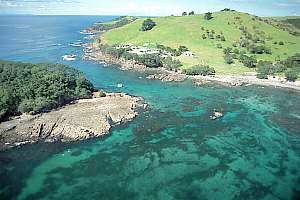 view of Goat Island, 1998