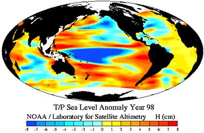 sea level anomaly worldwide