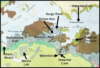 Waterfall Reef area