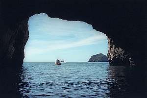 looking out from Rikoriko Cave
