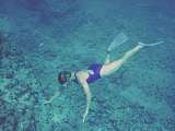 snorkelling in ultra clear water