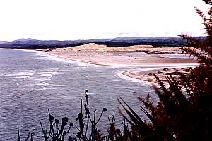 View of Mangawhai Spit from the Heads.