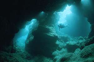 Exploring coral caves
