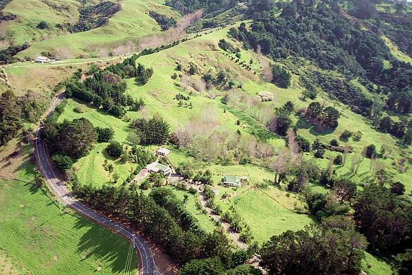 aerial view of the whole property