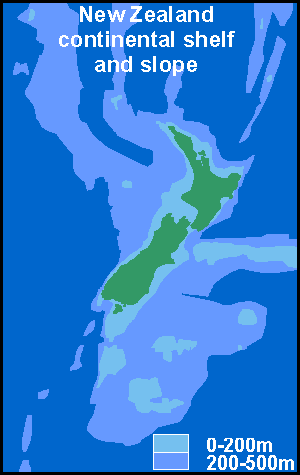 NZ continental shelf and slope