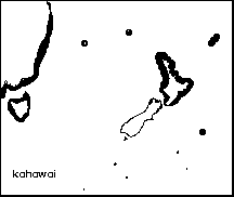 distribution of kahawai