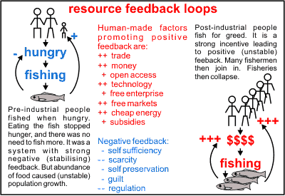 stable and unstable resource extraction