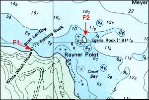 Dive sites around Fishing Rock