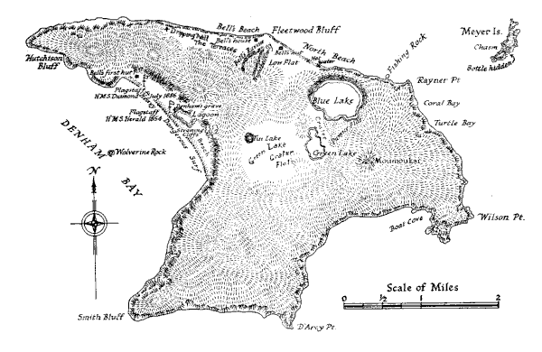 map of Kermadec Islands