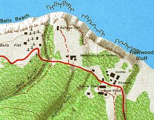 Detail map of inhabited area