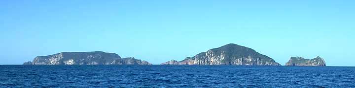 The Poor Knights Islands seen from the South-West