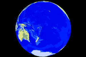 NZ in the water hemisphere
