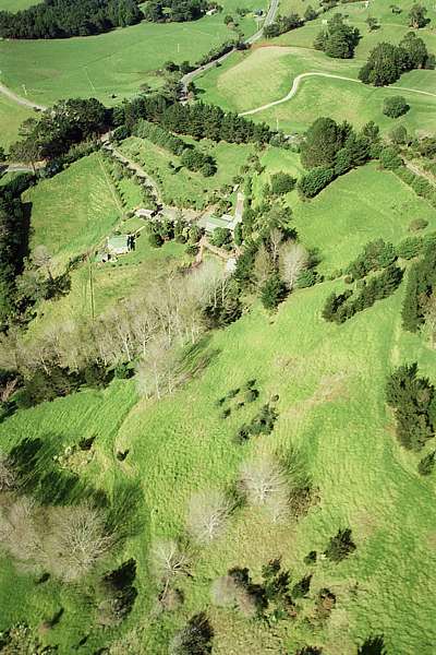 aerial view towards the east
